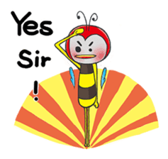Brother Bee has got your back ! sticker #4780622