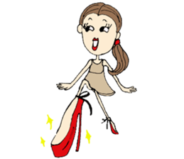 Lady Beautyko-san sticker #4781153