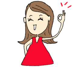 Lady Beautyko-san sticker #4781160