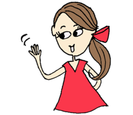 Lady Beautyko-san sticker #4781162