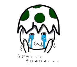 The egg on top of the head sticker #4781634