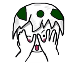 The egg on top of the head sticker #4781653