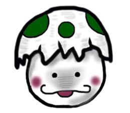 The egg on top of the head sticker #4781656