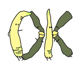 Young bamboo shoots sticker #4782032