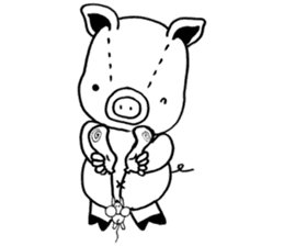 piggy is comming 3 sticker #4782262