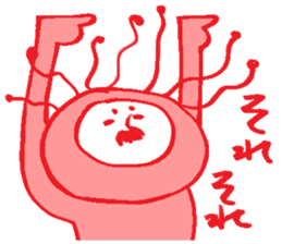 Mysterious creature sticker sticker #4782376