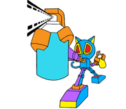 L robocat sticker #4782390