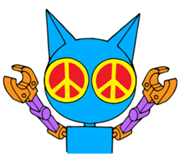 L robocat sticker #4782407