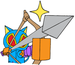 L robocat sticker #4782413