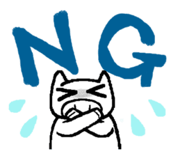 White pigs show their emotions. sticker #4782444