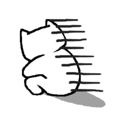 White pigs show their emotions. sticker #4782452