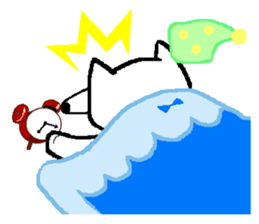 White pigs show their emotions. sticker #4782458