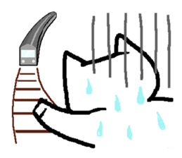 White pigs show their emotions. sticker #4782459