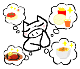 White pigs show their emotions. sticker #4782461