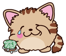 Round cat Fan&Moo English version sticker #4782710
