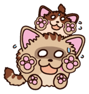 Round cat Fan&Moo English version sticker #4782734