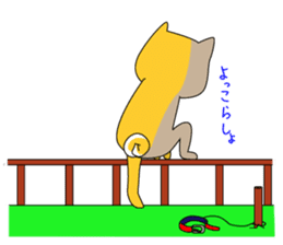 The faithful dog not a Shiba Inu sticker #4783072