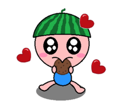 Watermelon Baby sticker #4783396