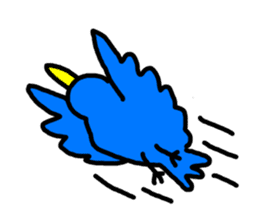 BlueBird with a Yellow beak <Part.2> sticker #4785190