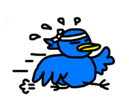 BlueBird with a Yellow beak <Part.2> sticker #4785197
