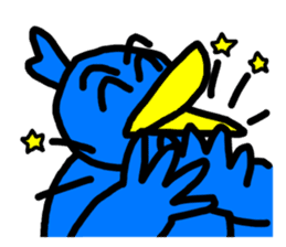 BlueBird with a Yellow beak <Part.2> sticker #4785203
