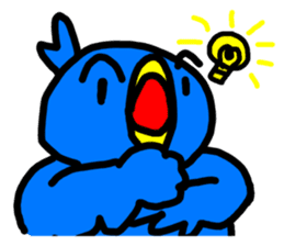 BlueBird with a Yellow beak <Part.2> sticker #4785204