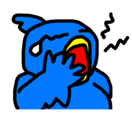 BlueBird with a Yellow beak <Part.2> sticker #4785205