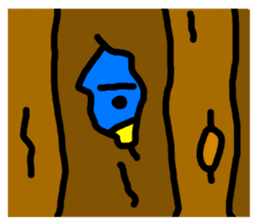 BlueBird with a Yellow beak <Part.2> sticker #4785207