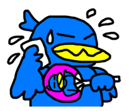 BlueBird with a Yellow beak <Part.2> sticker #4785209