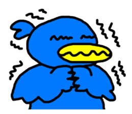 BlueBird with a Yellow beak <Part.2> sticker #4785210