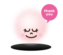 kawaii greeting from hole sticker #4785345