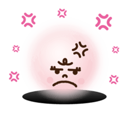 kawaii greeting from hole sticker #4785348