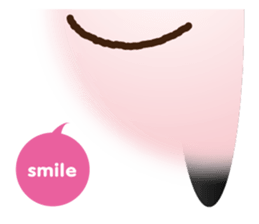 kawaii greeting from hole sticker #4785351