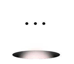 kawaii greeting from hole sticker #4785358