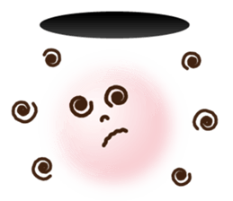 kawaii greeting from hole sticker #4785362