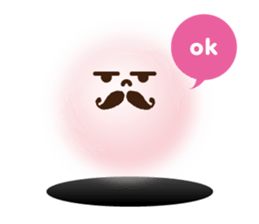 kawaii greeting from hole sticker #4785376