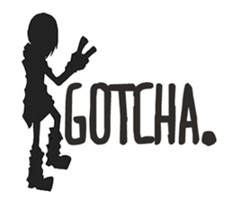 shadows  -living things in black- sticker #4785396