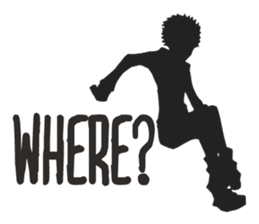 shadows  -living things in black- sticker #4785402