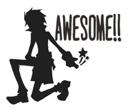 shadows  -living things in black- sticker #4785421