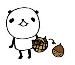 Every day of a panda in September sticker #4786635