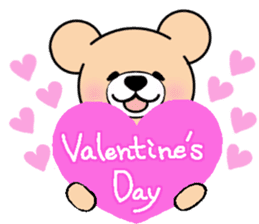 Heartful sweet bear 2 sticker #4786780