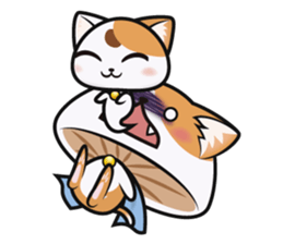 Q Meng Kee - Mushroom Cats sticker #4787478