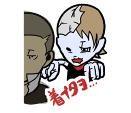 Comical ZOMBIES sticker #4787705