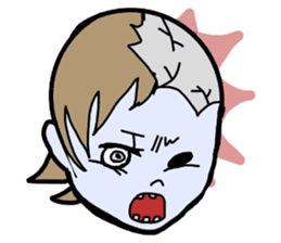Comical ZOMBIES sticker #4787717