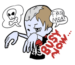Comical ZOMBIES sticker #4787742