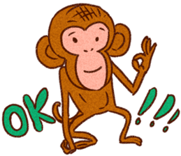Kanyan the monkey sticker #4787986