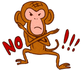 Kanyan the monkey sticker #4787987