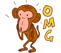 Kanyan the monkey sticker #4787995