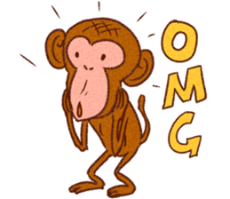 Kanyan the monkey sticker #4787995