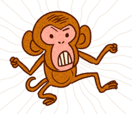 Kanyan the monkey sticker #4788004